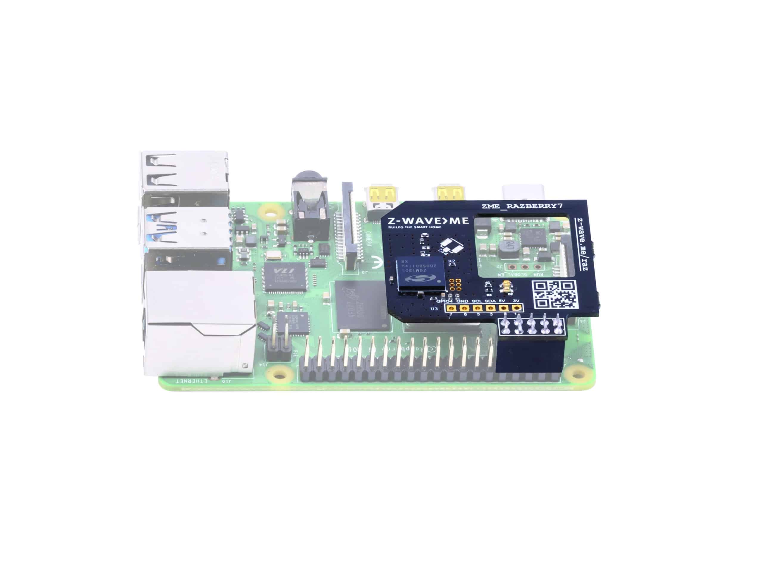 RaZberry 7 – Z-Wave Plug-On Module for Raspberry Pi